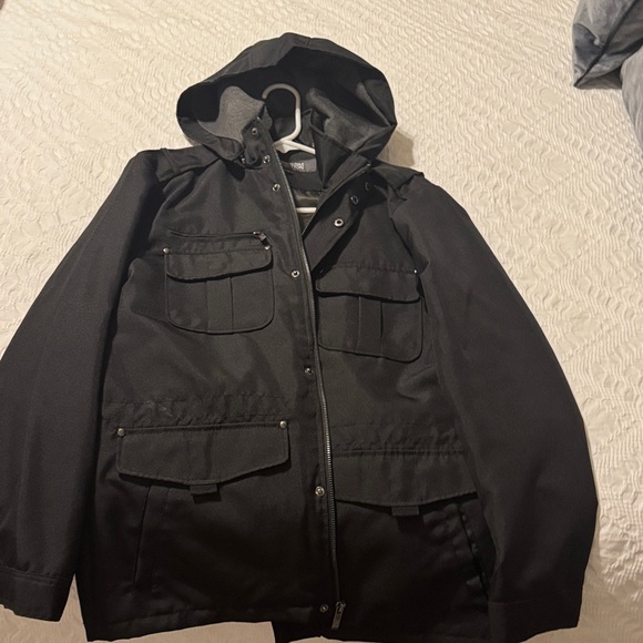 Kenneth Cole Black Military Field Jacket - Picture 1 of 5